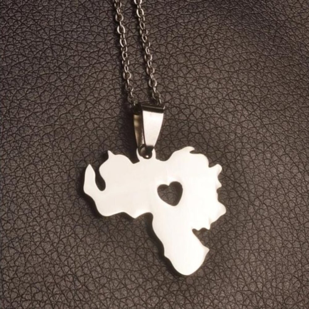 Love Venezuela Necklace - Golden, Silver & Black